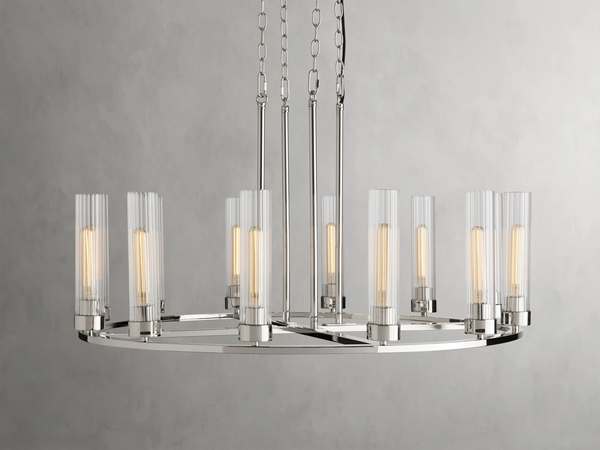 Andreas Round Glass Chandelier