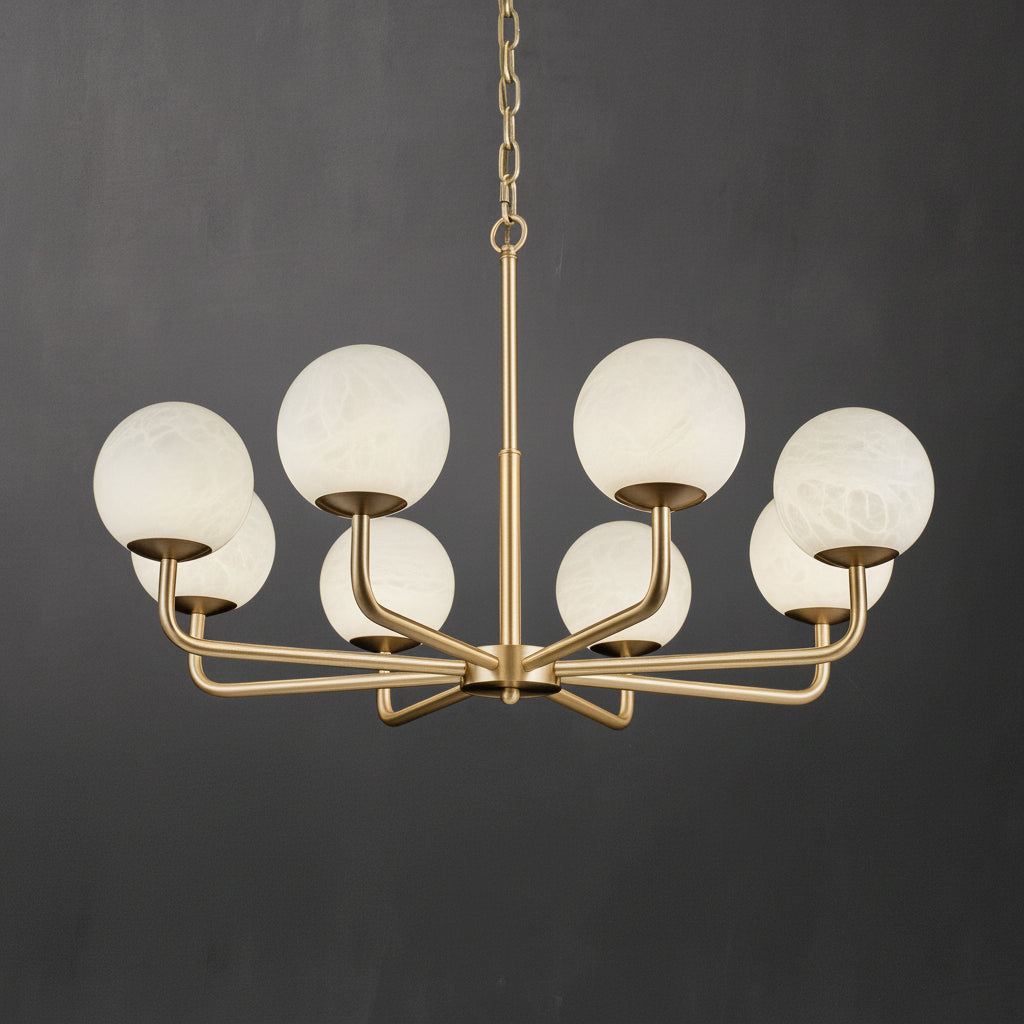 Alabaster Celestia Chandelier - kimoylights