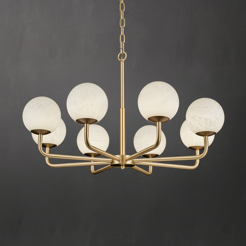 Alabaster Celestia Chandelier - kimoylights