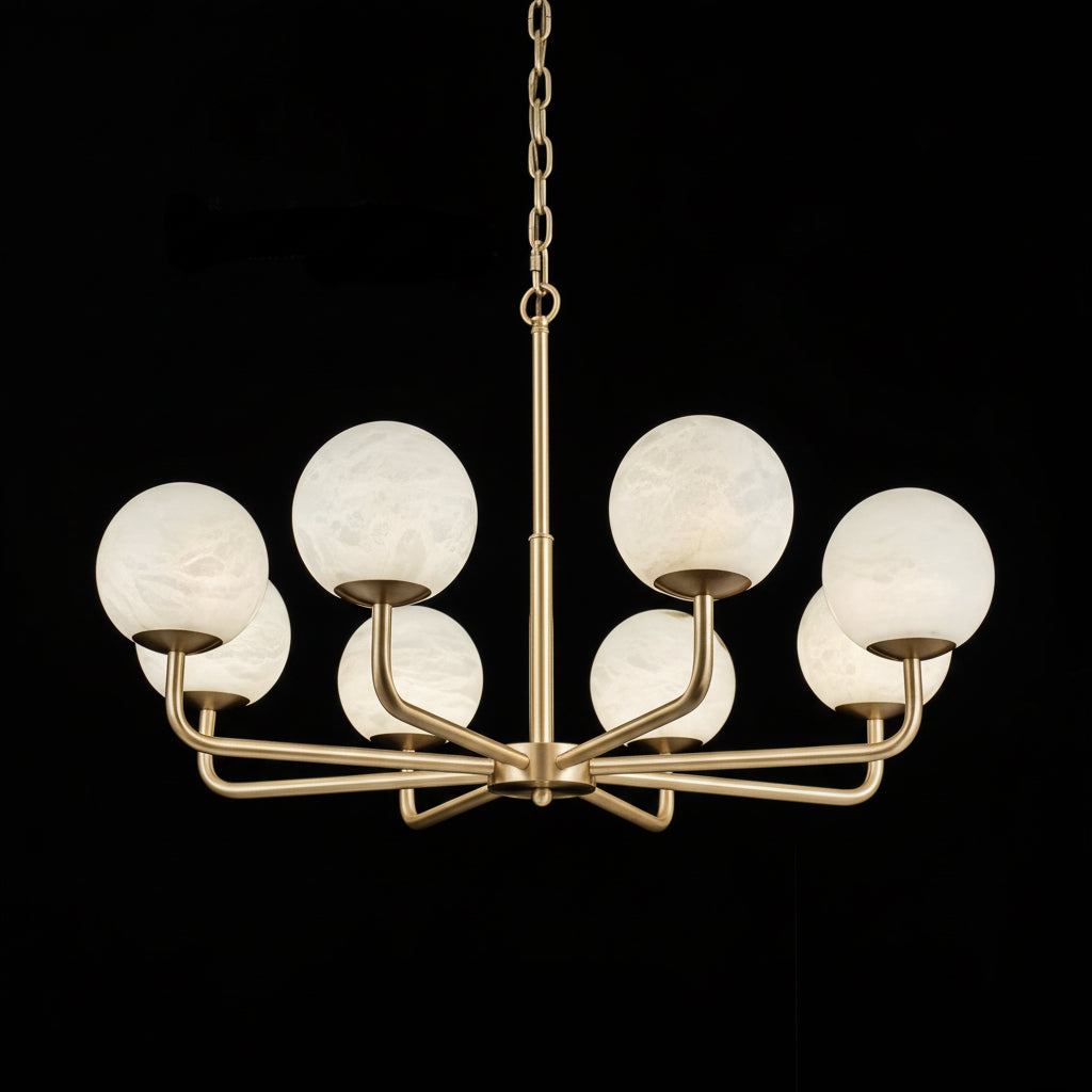 Alabaster Celestia Chandelier - kimoylights