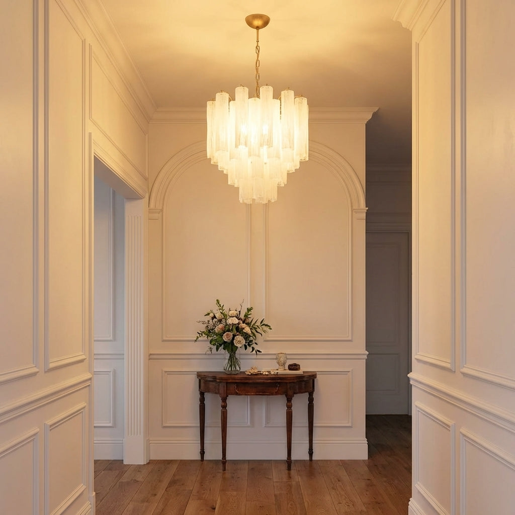 Murelli Chandelier – 36 tubes – Alabaster white