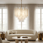 Murelli Chandelier – 36 tubes – Alabaster white
