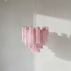 Murelli Pink Glass Tronchi Chandelier