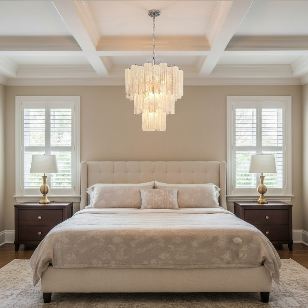 Murano Chandelier – 48 tubes – Alabaster White
