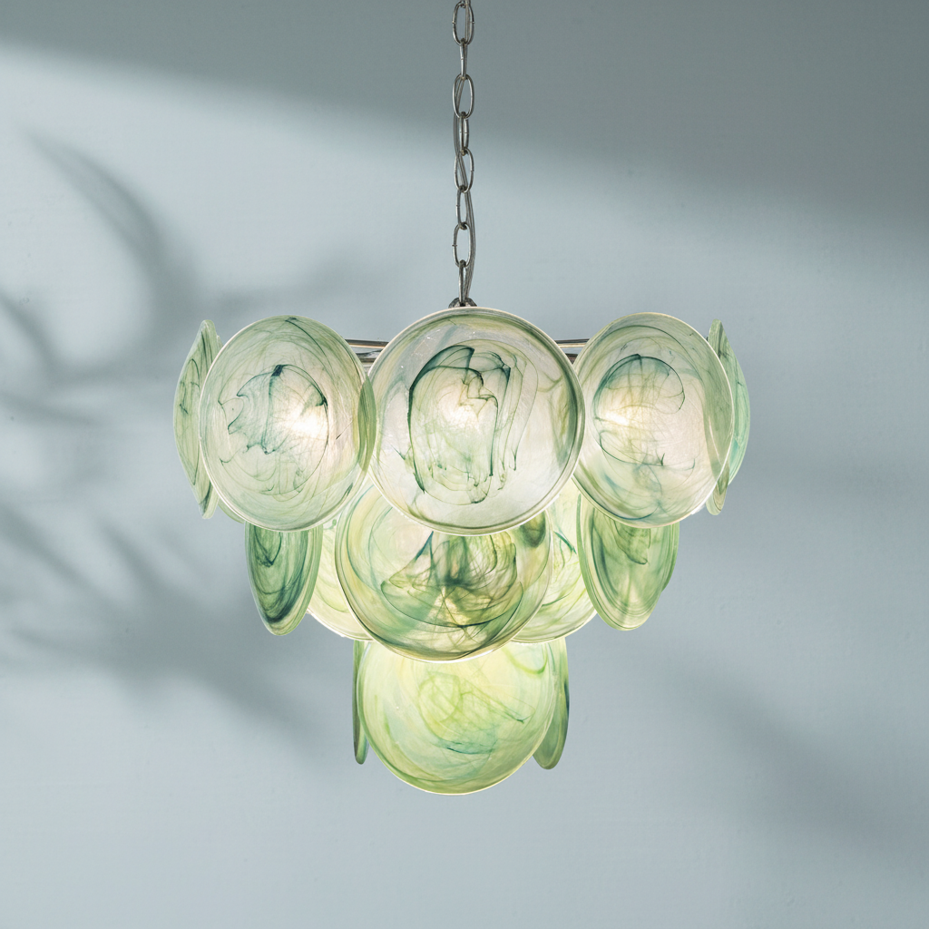 Murano Chandelier 57 Green