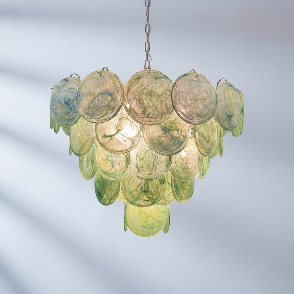 Murano Chandelier 57 Green