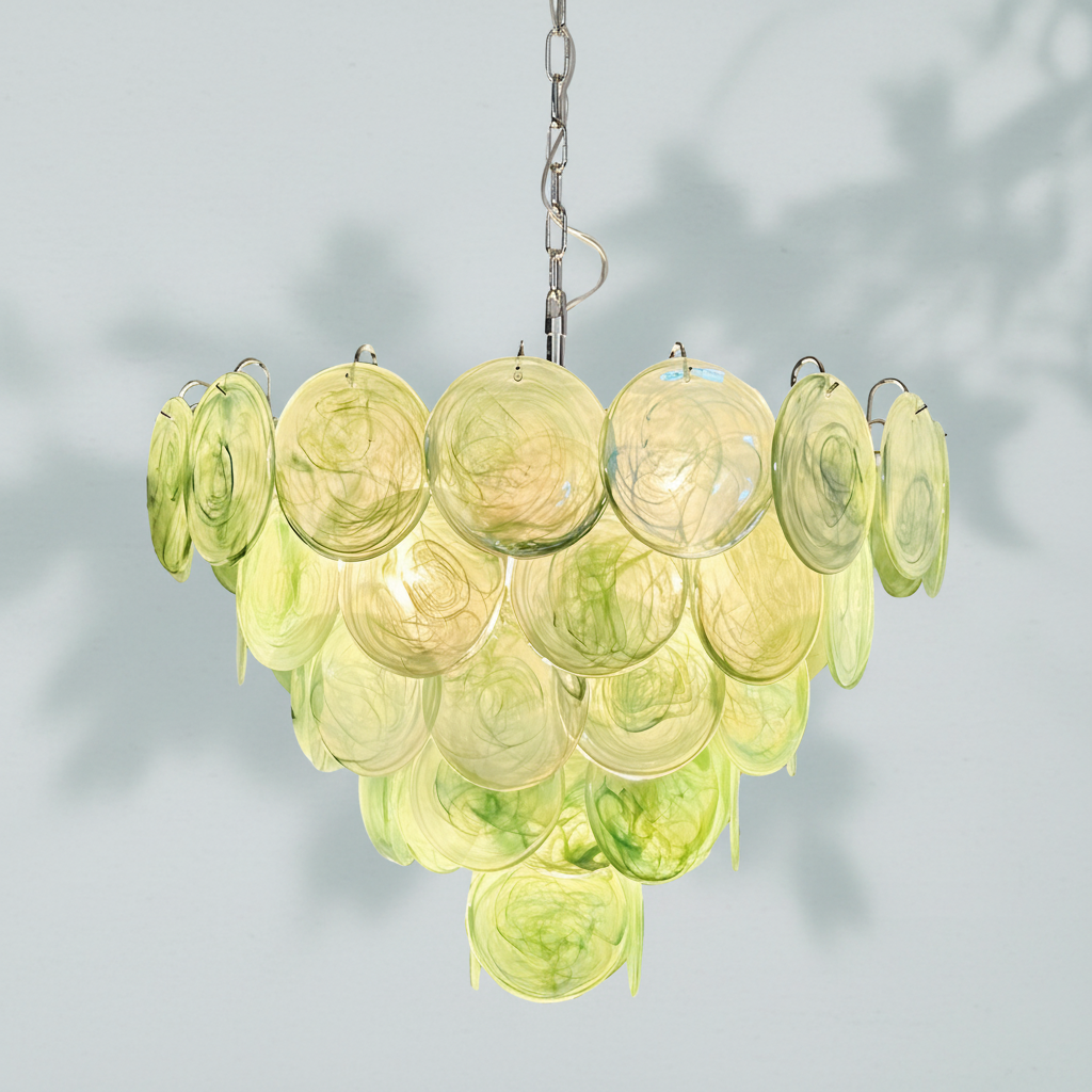 Murano Chandelier 57 Green