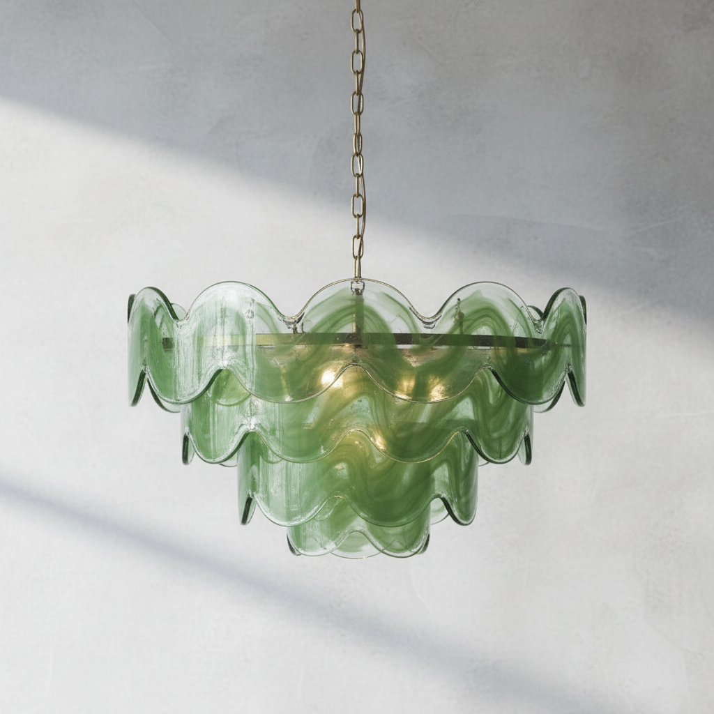 Murano Chandelier 57 Green