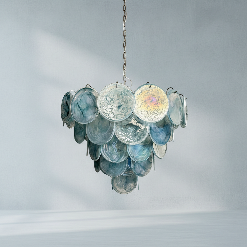 Murano Chandelier 57 Blue