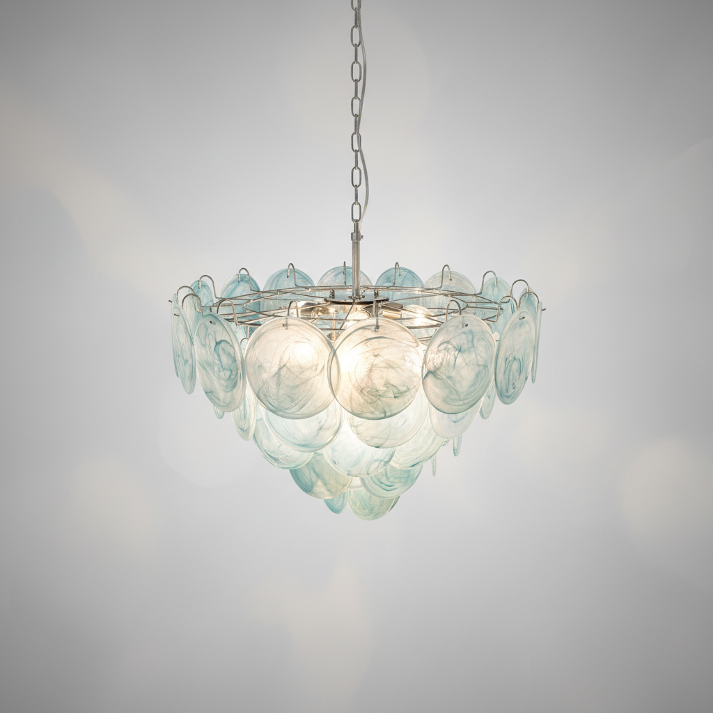 Murano Chandelier 57 Blue