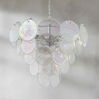 Murano Chandelier 57 Iridescent Glass