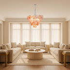 Murano Chandelier 57 Pink