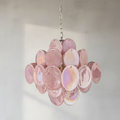 Murano Chandelier 36 Pink Disks