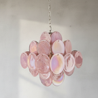 Murano Chandelier 36 Pink Disks