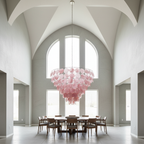Murano Chandelier 36 Pink Disks