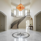 Murano Chandelier 36 Pink Disks
