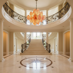 Murano Chandelier 36 Pink Disks