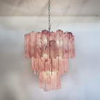 Murano Chandelier – 48 tubes – Alabaster Pink