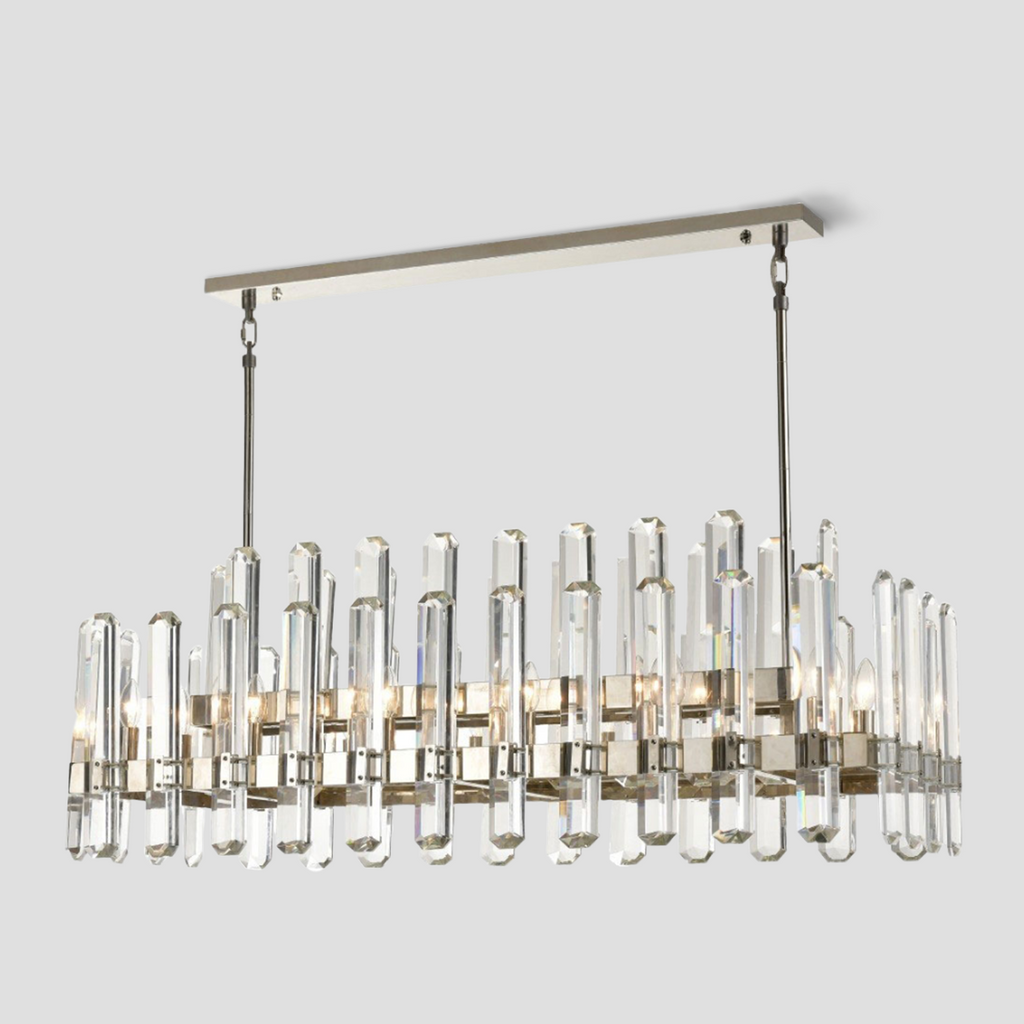 Brous Crystal Linear Chandelier