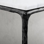 Thaddeus Mabrble Square Side Table 18" 22"