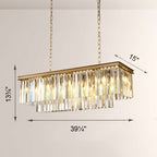 1920s Olion Rectangular Chandelier 40"