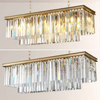 1920s Olion Rectangular Chandelier 40"