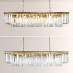 1920s Olion Rectangular Chandelier 72"