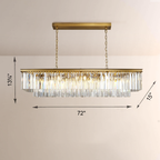 1920s Olion Rectangular Chandelier 72"