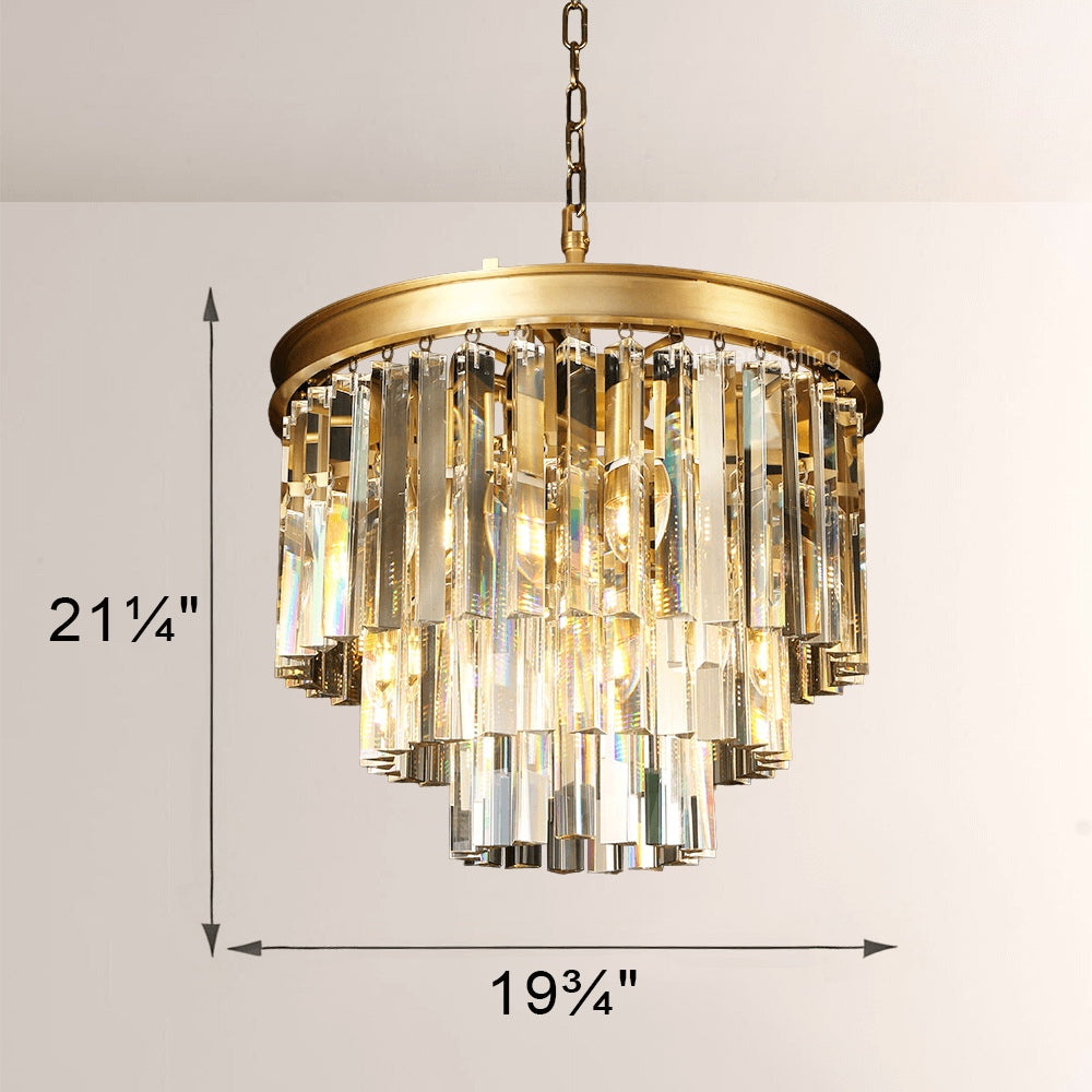 1920s Olion Round Chandelier 20"
