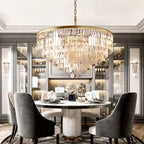 1920s Olion Round Chandelier 44"