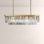 1920s Olion Rectangular Chandelier 49"