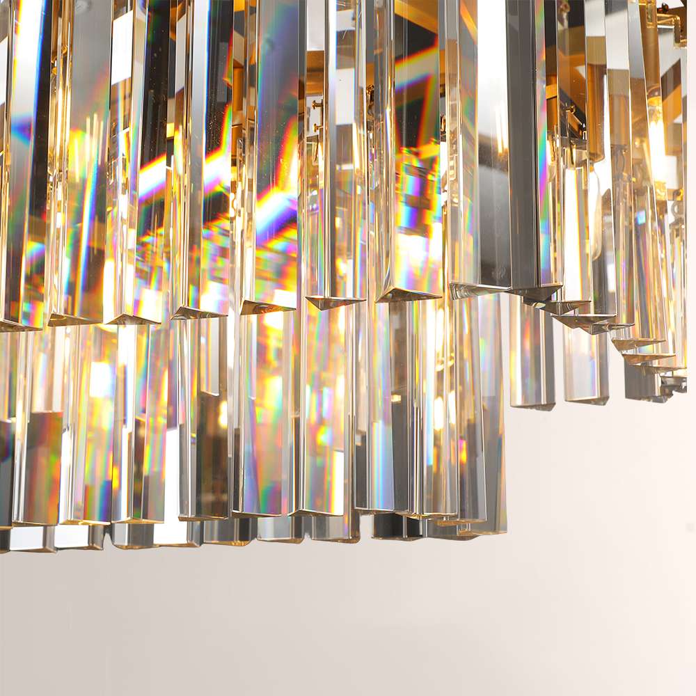 1920s Olion Rectangular Chandelier 49"