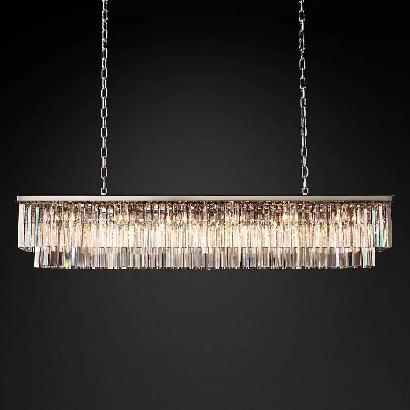 1920s Olion Rectangular Chandelier 72"