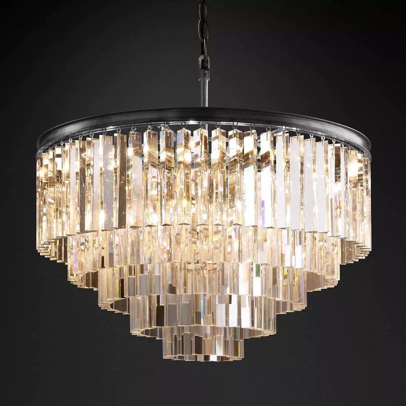 1920s Olion Round Chandelier 32"