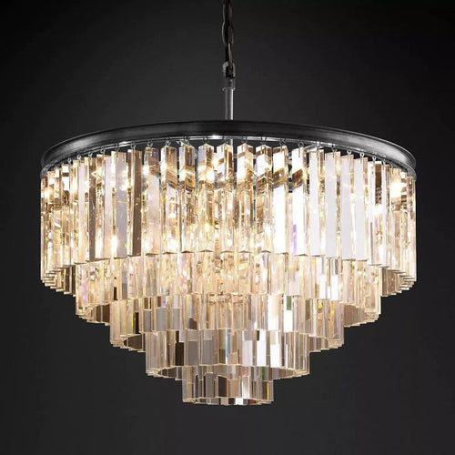 1920s Olion Round Chandelier 32"