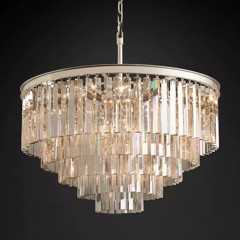 1920s Olion Round Chandelier 32"