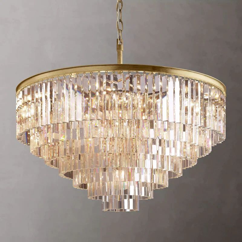 1920s Olion Round Chandelier 44"