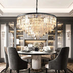 1920s Olion Round Chandelier 44"