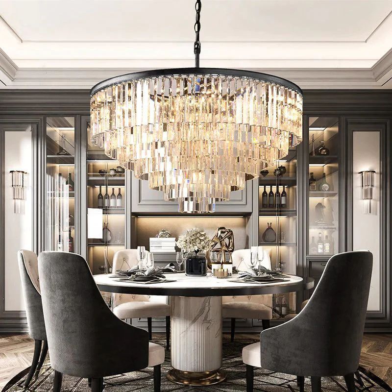 1920s Olion Round Chandelier 44"