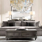 1920s Olion Round Chandelier 44"