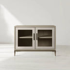 Malone Two Door Cabinet with Glass Doors