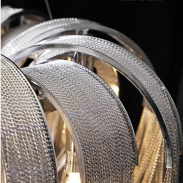 Alisa Luxury Aluminum Chain Tassel Chandelier - kimoylights