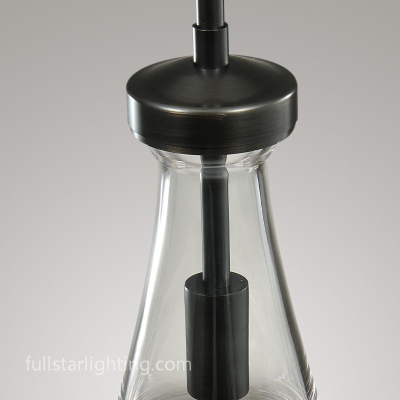 Raindrops 3-Light Rod Round Chandelier