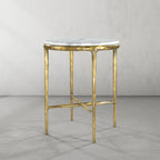 Thaddeus Marble Round Side Table 18"D