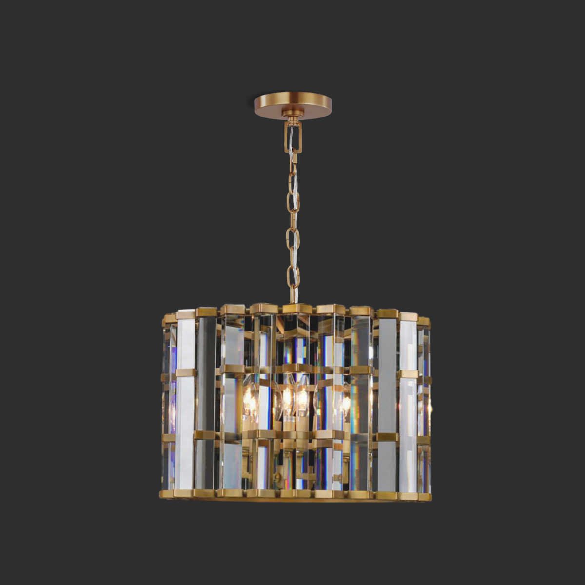 Kiko Cylindrical/ Linear Chandelier