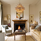 Merry Smoke Glass Large Chandelier
