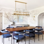 Brous Crystal Linear Chandelier