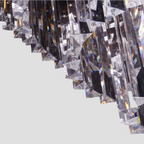 1920s Olion Multi-Tiered/ Layered Crystal Rod Chandelier