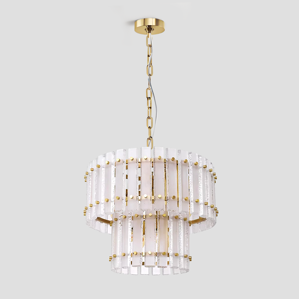 Mara Classical Round Glass Chandelier