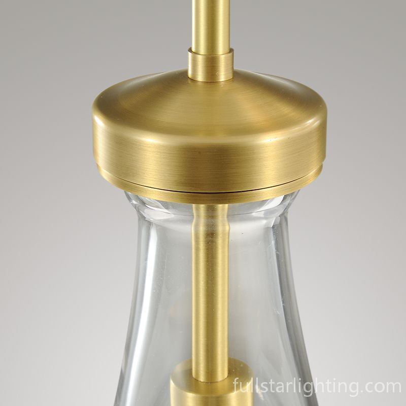 Raindrops 3-Light Rod Round Chandelier